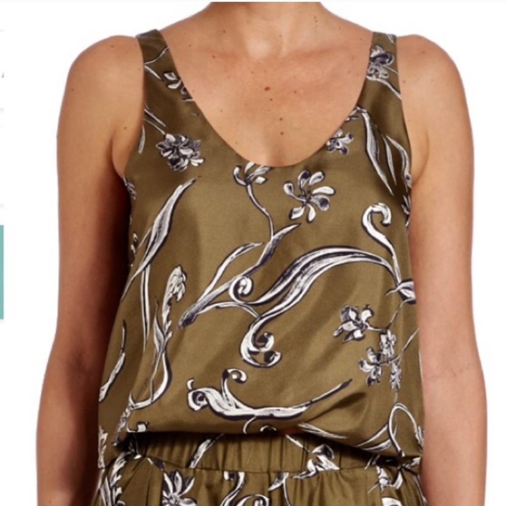 NWOT 3.1 Phillip Lim Silk Floral Print Top